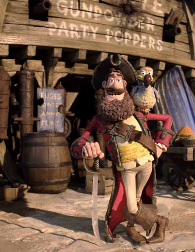 Le capitaine Pirate (photo Aardman Animations for Sony Pictures Animation)