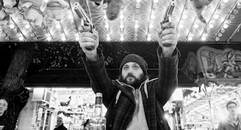 Death by Death- Michel shooting with a gun